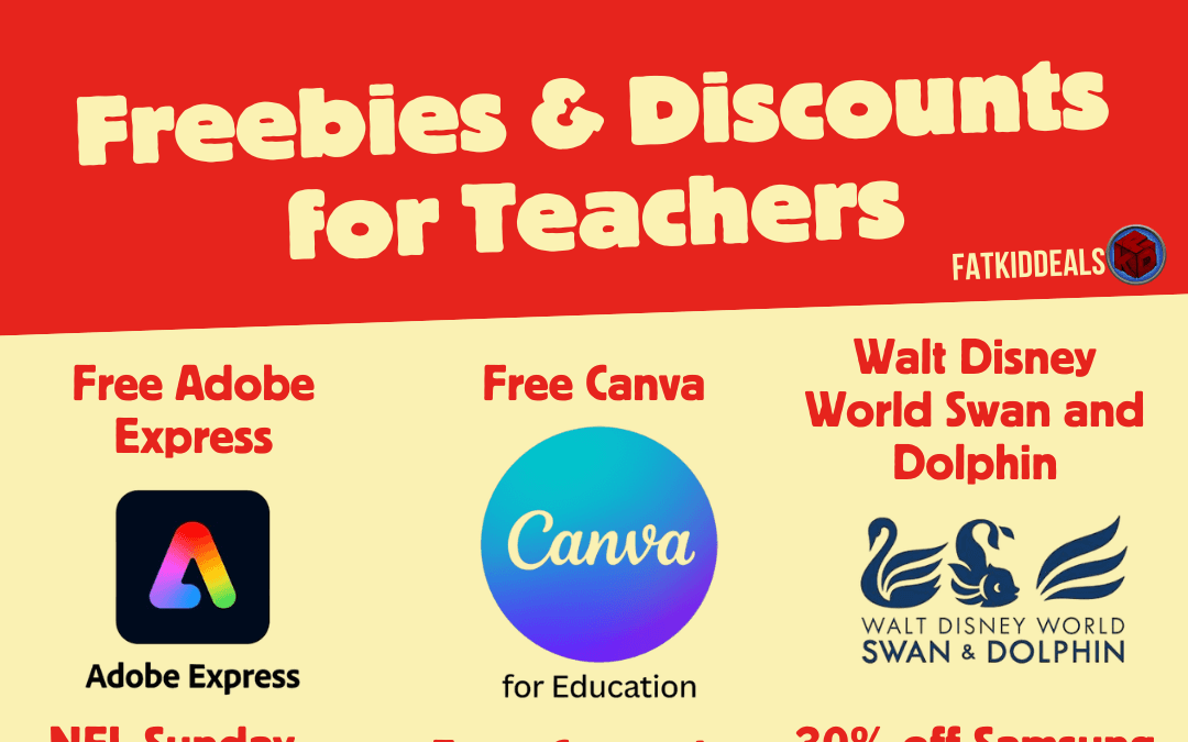 Freebies and Discounts for Teachers