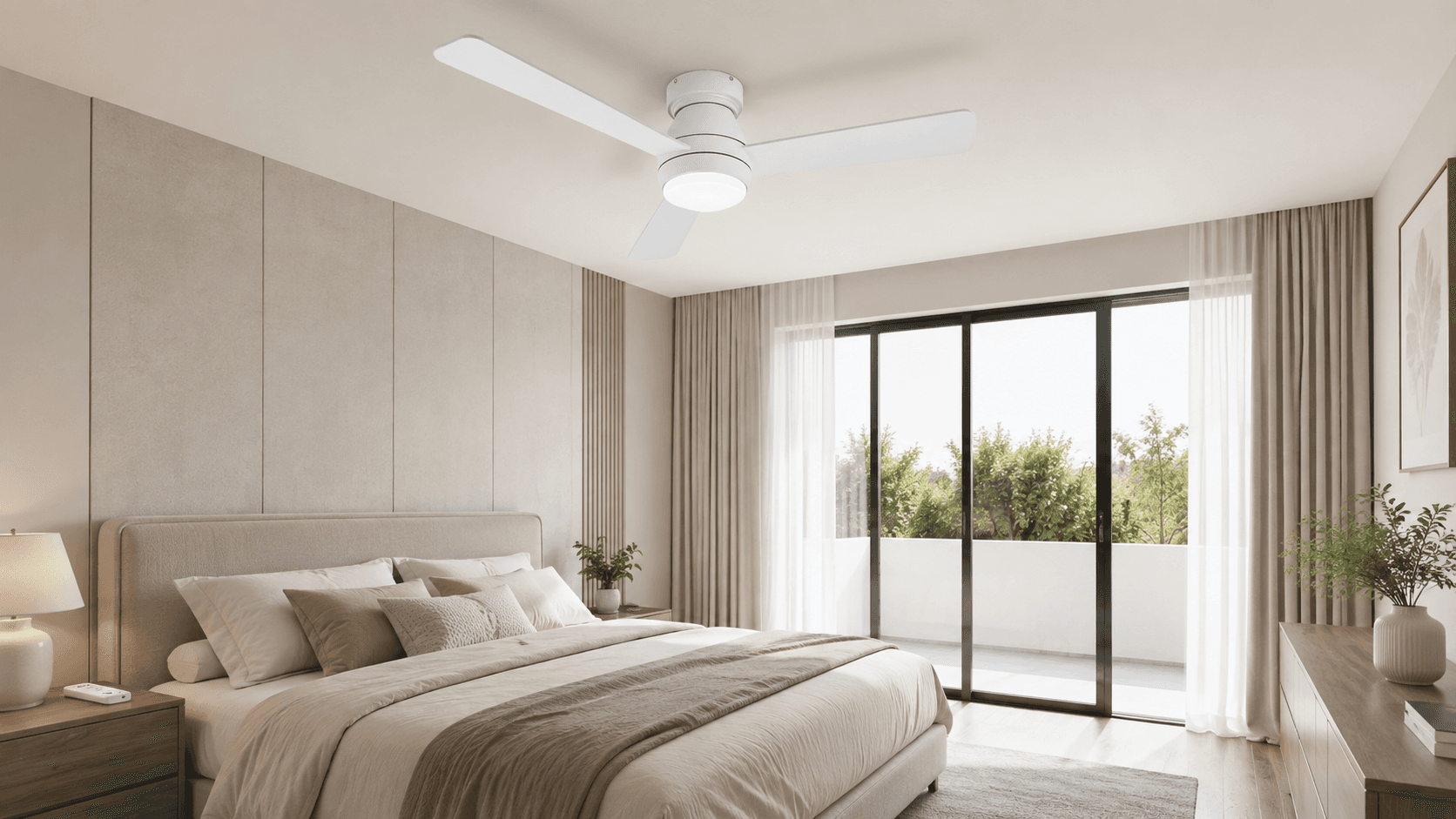 42-Inch Flush-Mount Ceiling Fan With LED Is 40% Off