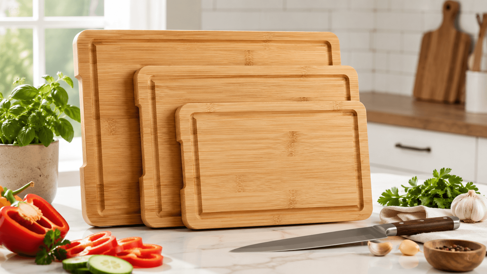 3-Piece Bamboo Cutting Board Set Is 34% Off on Amazon