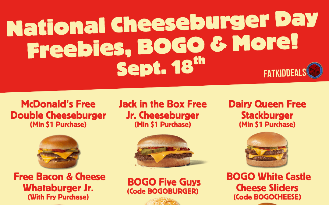 National Cheeseburger Day 2026: 13 Deals to Grab This Friday