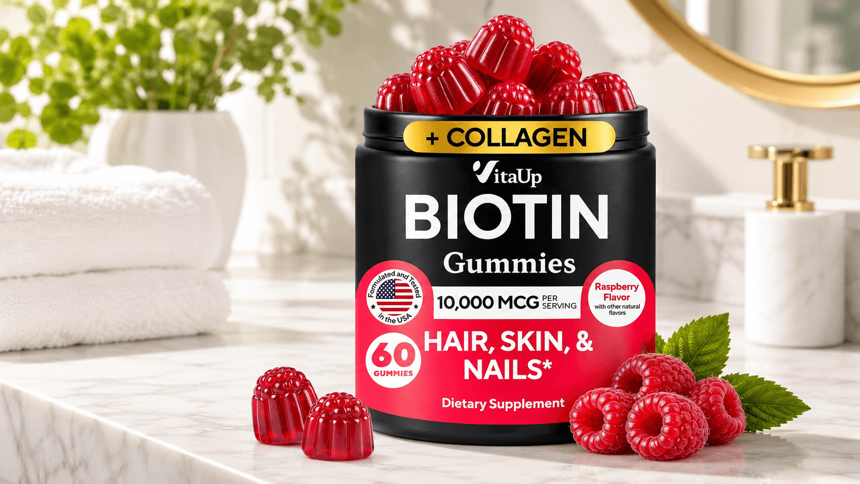 VitaUp Biotin Gummies Just $14 on Amazon