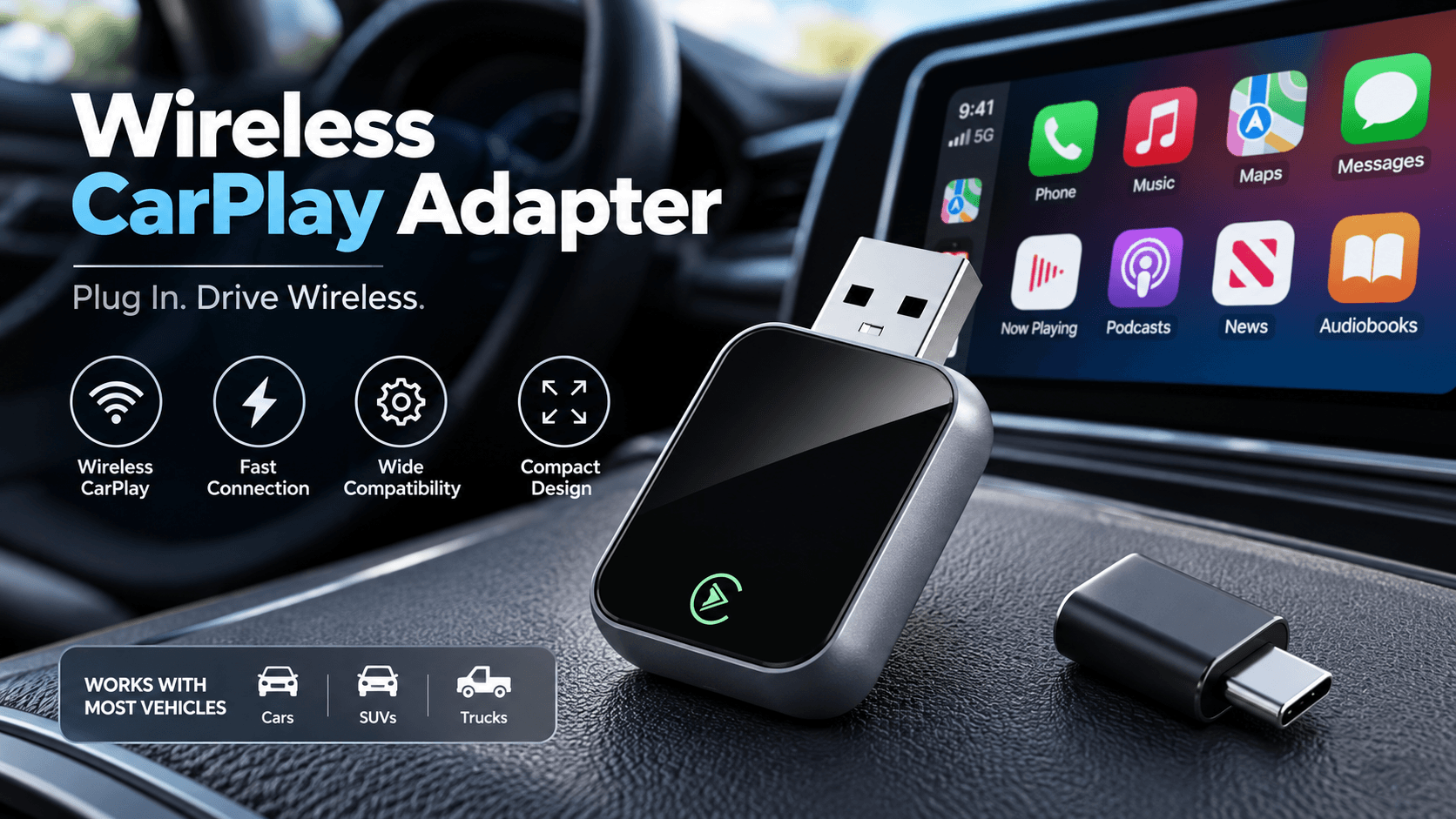 Make Wired CarPlay Wireless for $9.99