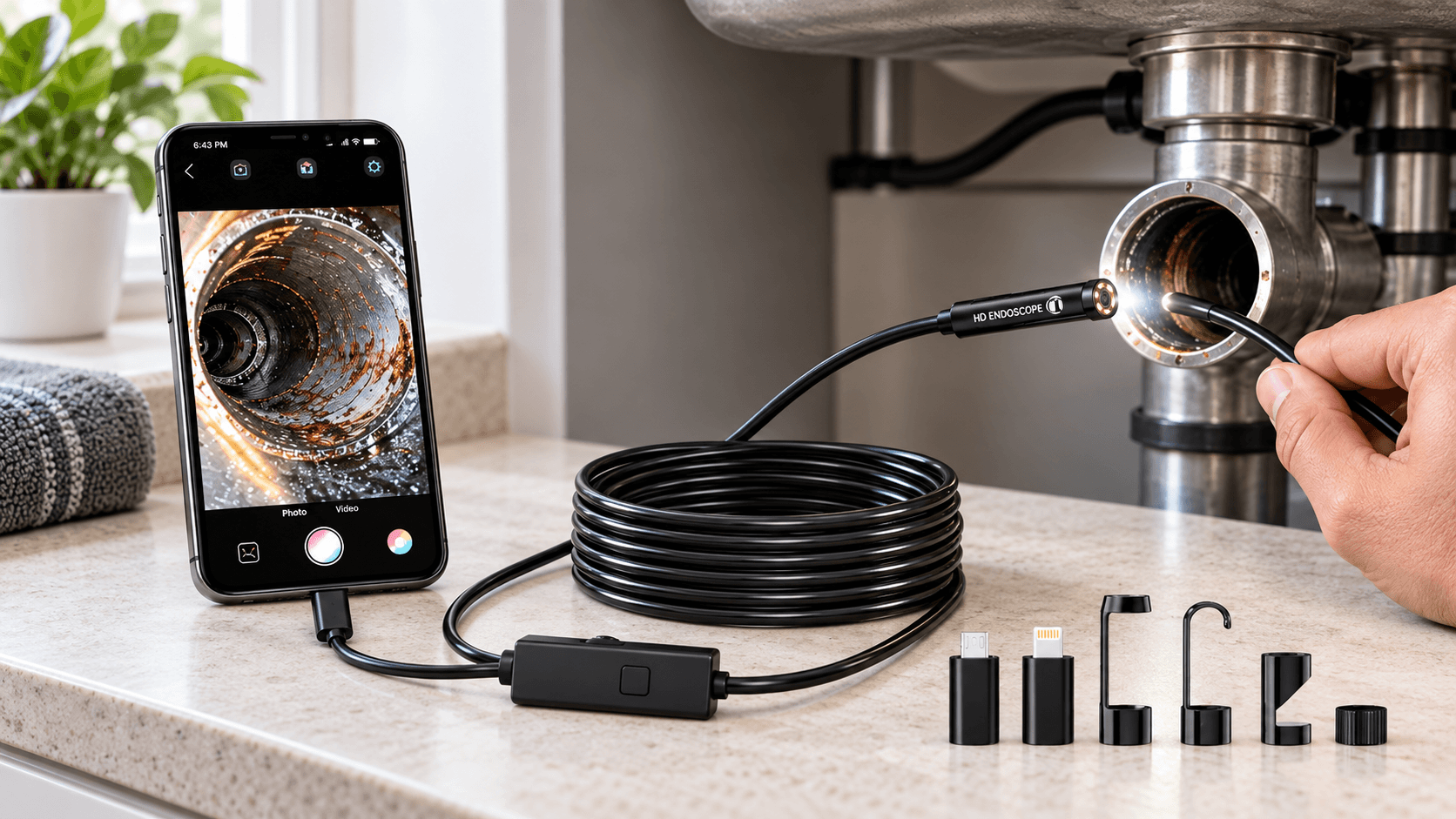 16.5-Foot Endoscope Camera Is 50% Off on Amazon