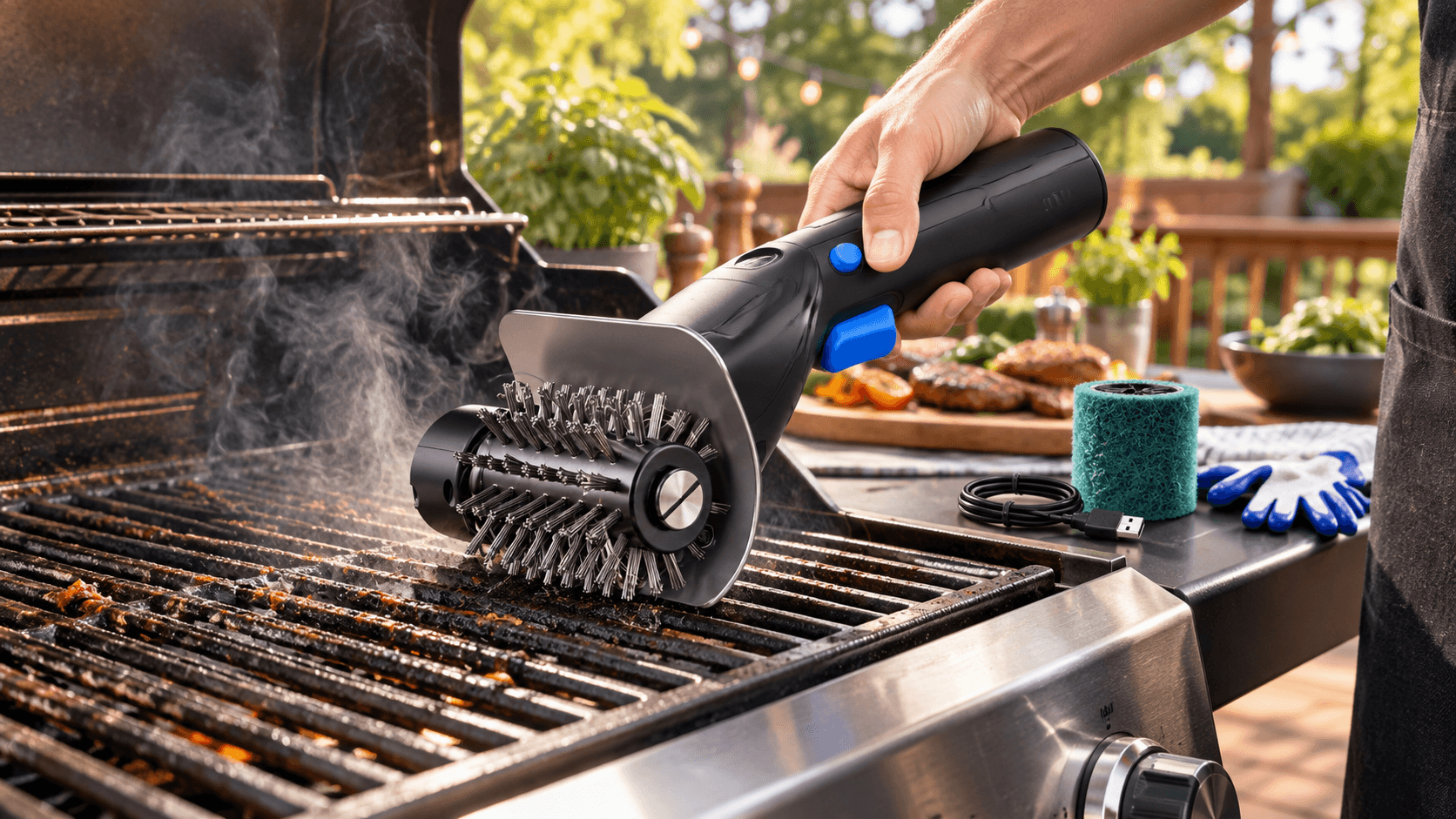 Cordless Electric Grill Brush Is 50% Off on Amazon
