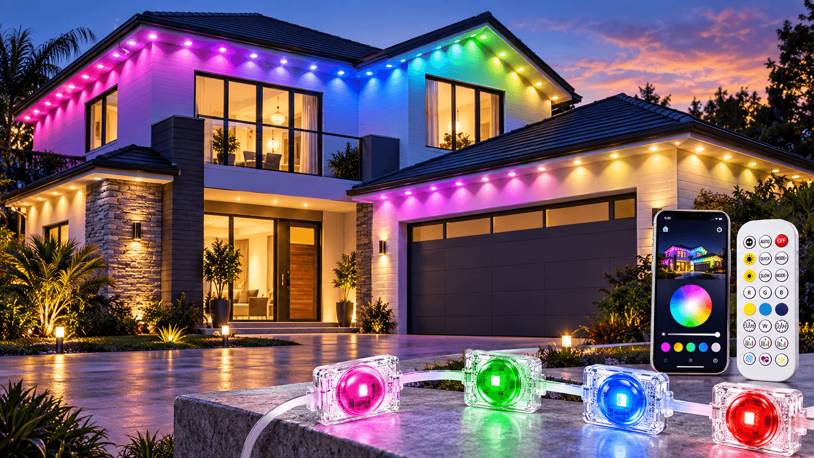 100FT Permanent Outdoor Lights Are 67% Off on Amazon