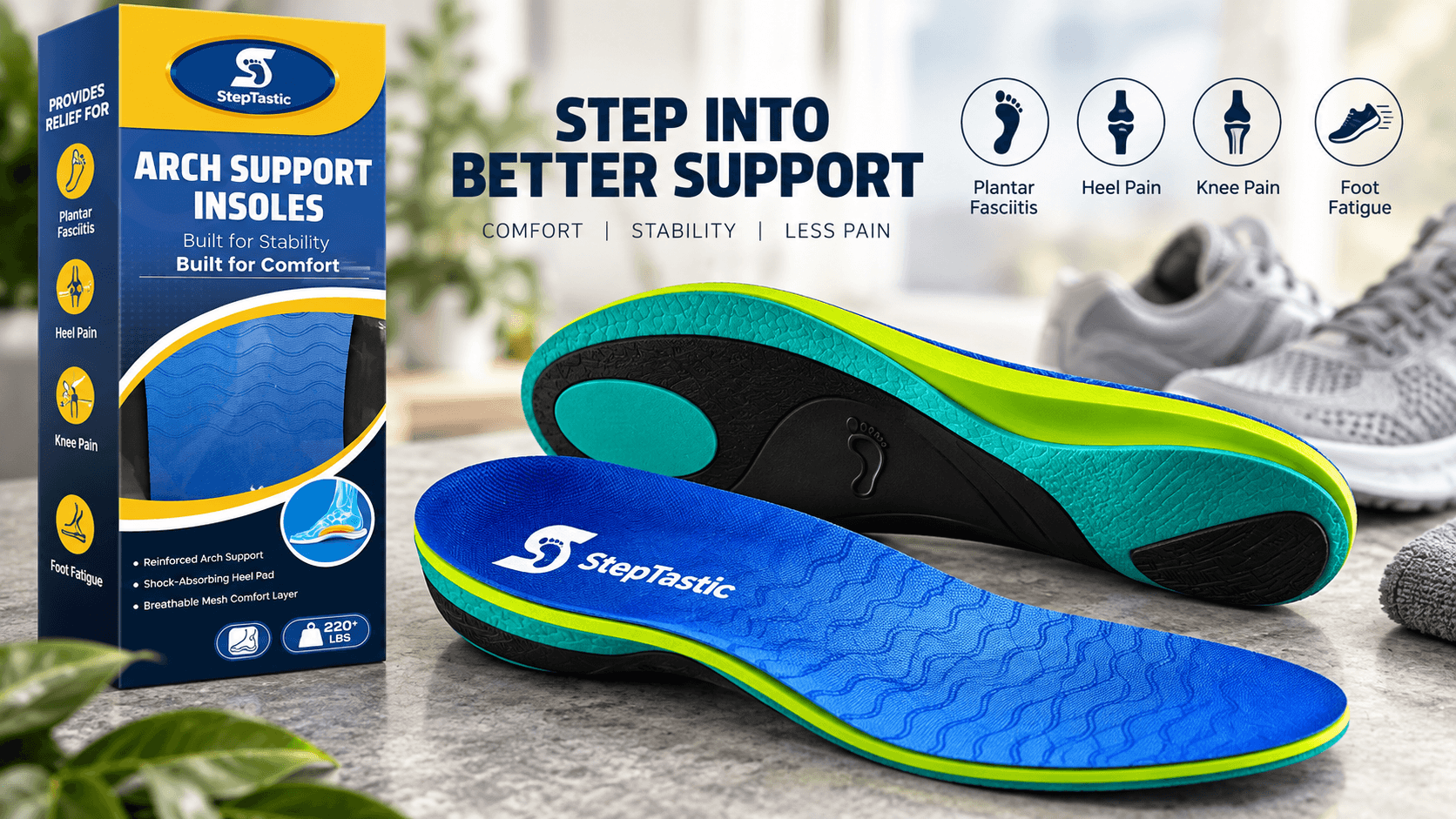 High Arch Support Insoles Are 52% Off