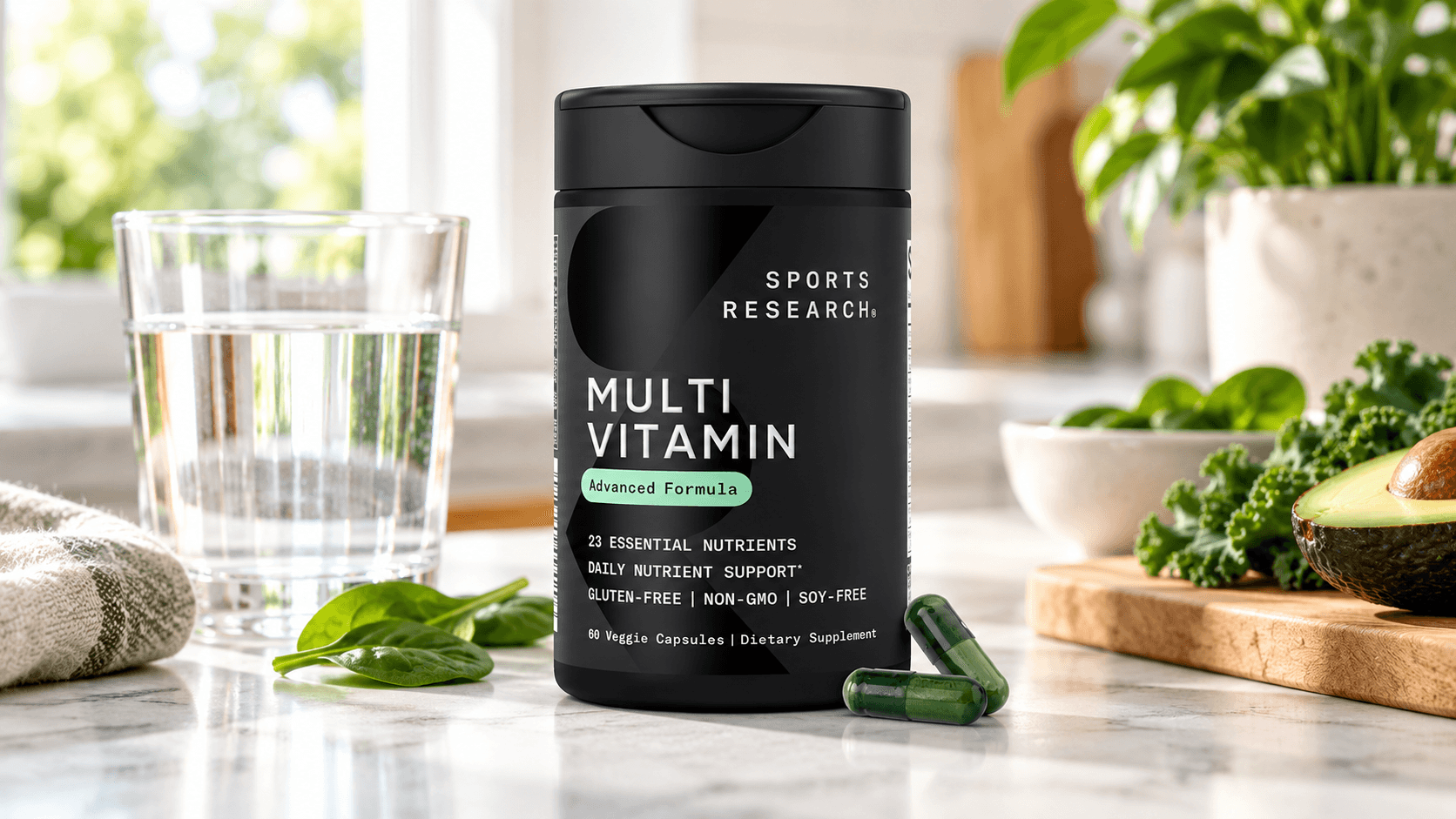 Sports Research Multivitamin With CoQ10 Drops to $11.36