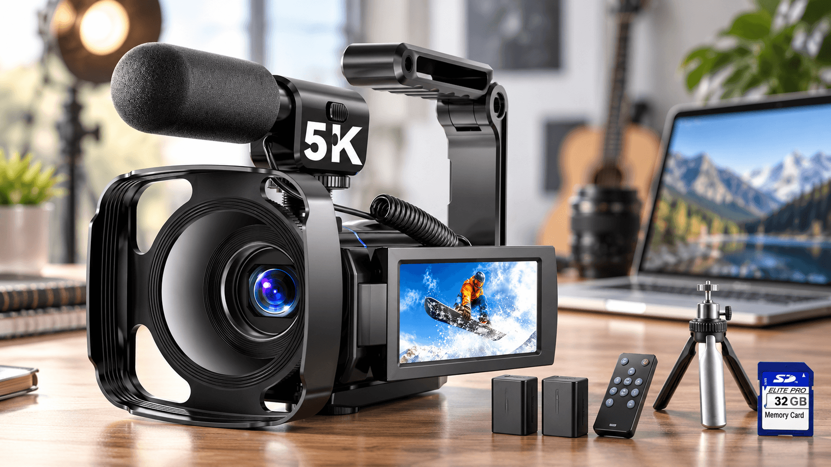 5K Video Camera Bundle with Tripod Is $59.99