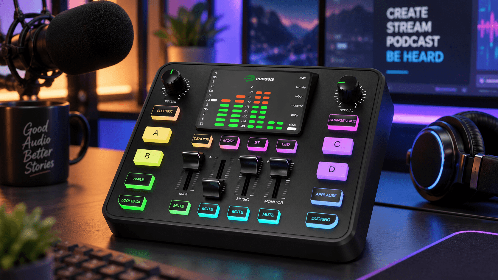 PC Streaming Audio Mixer With Soundboard Is $18